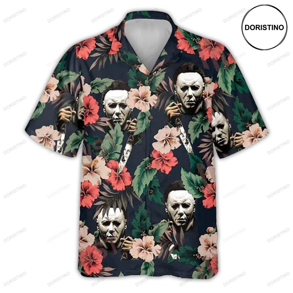 Halloween Michael Myer Scary Tropical Style Awesome Hawaiian Shirt